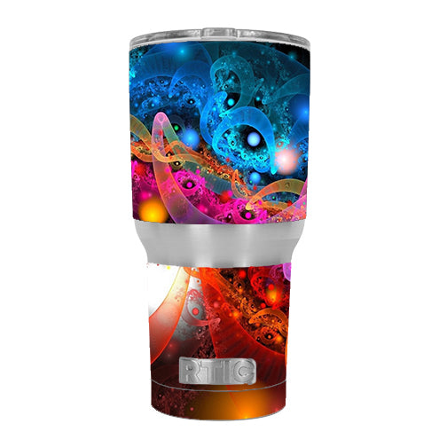  Fractal Colors RTIC 30oz Tumbler Skin