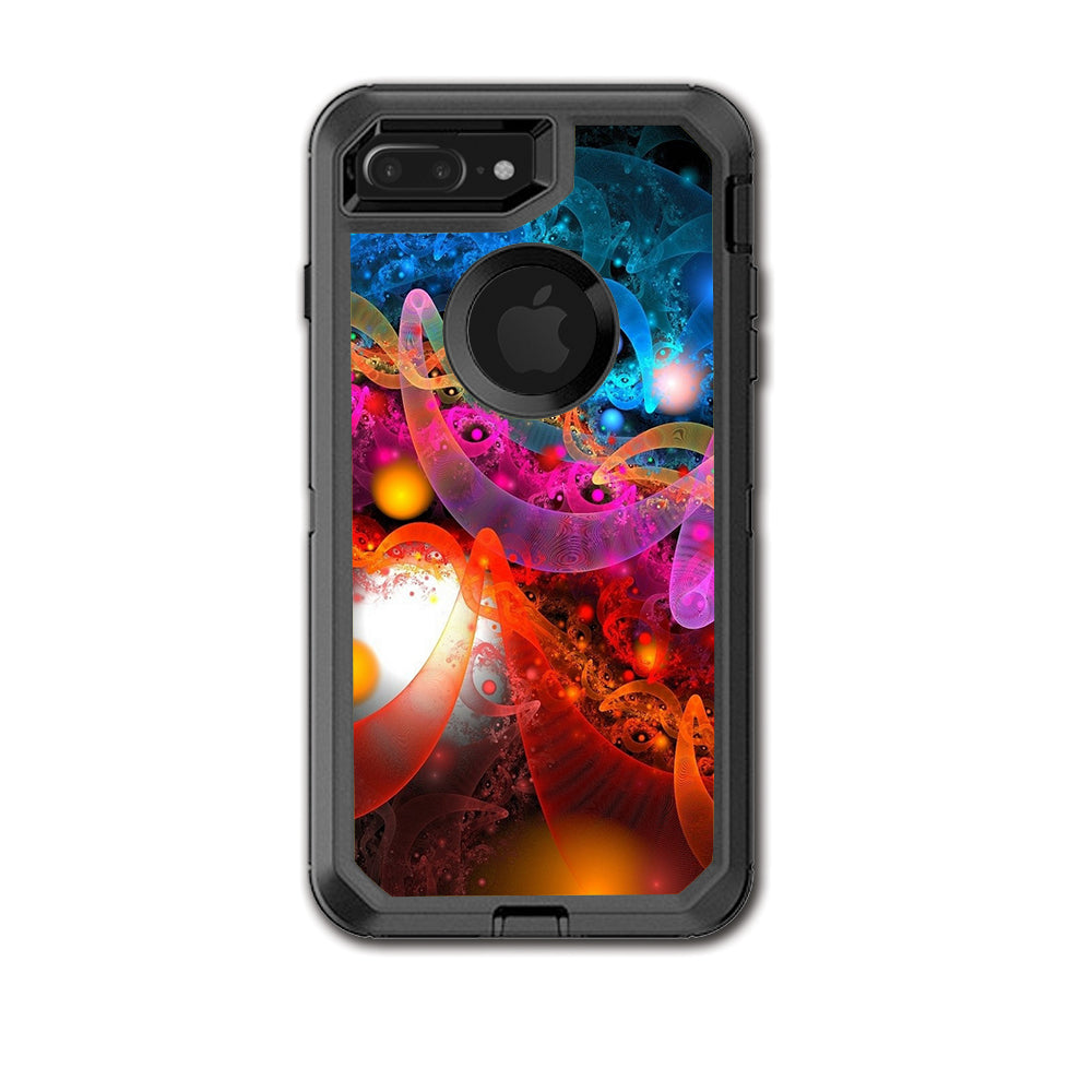 Fractal Colors Otterbox Defender iPhone 7+ Plus or iPhone 8+ Plus Skin