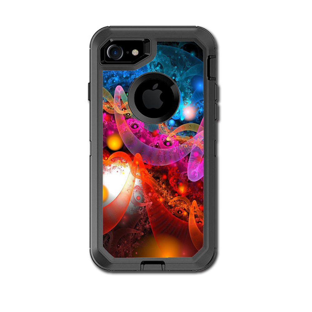  Fractal Colors Otterbox Defender iPhone 7 or iPhone 8 Skin