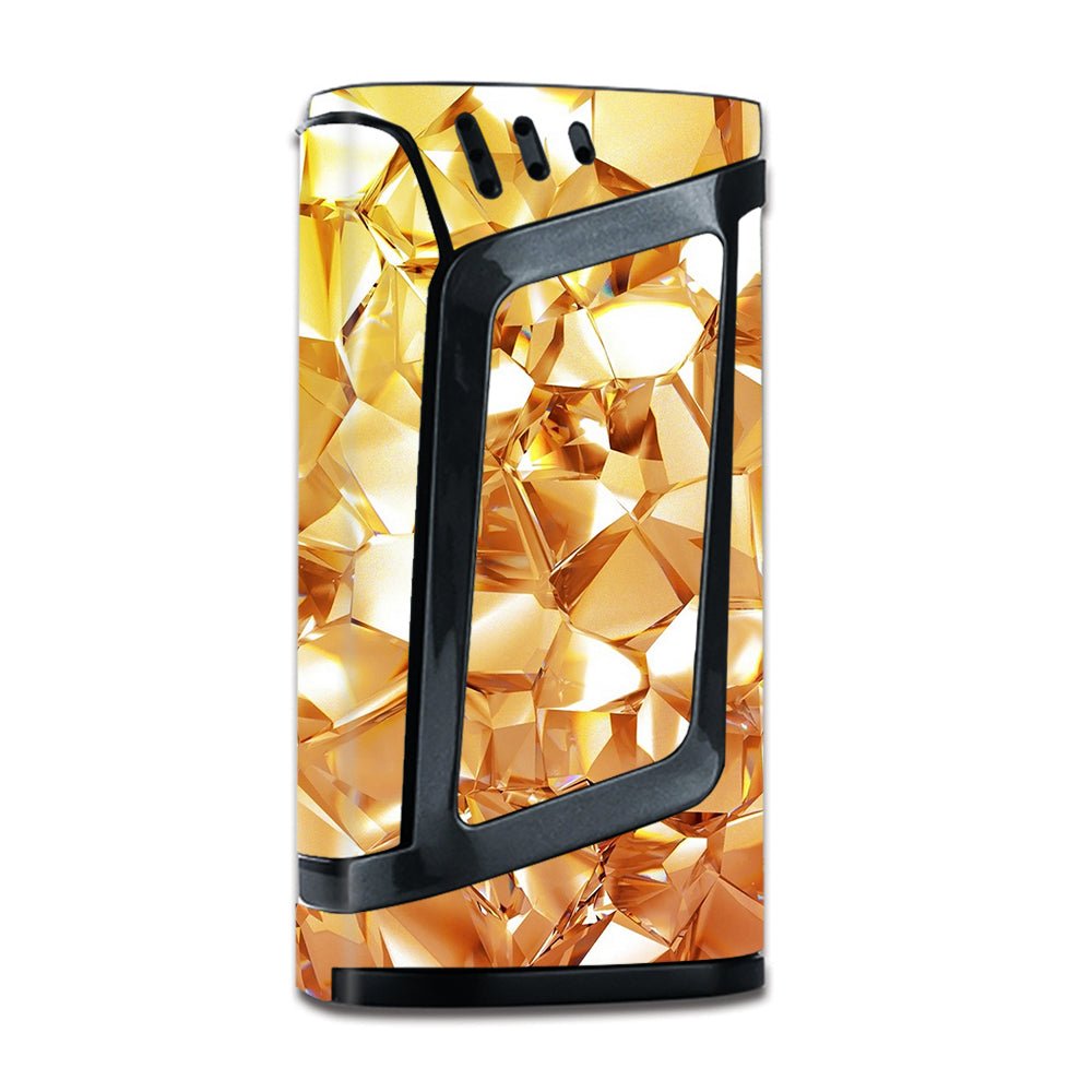  Geometric Gold Smok Alien 220W Skin