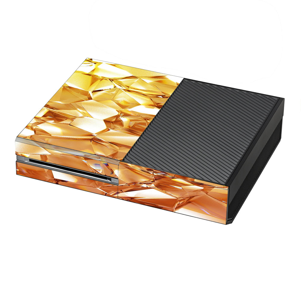  Geometric Gold Microsoft Xbox One Skin