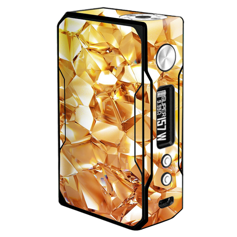  Geometric Gold Voopoo Drag 157w Skin