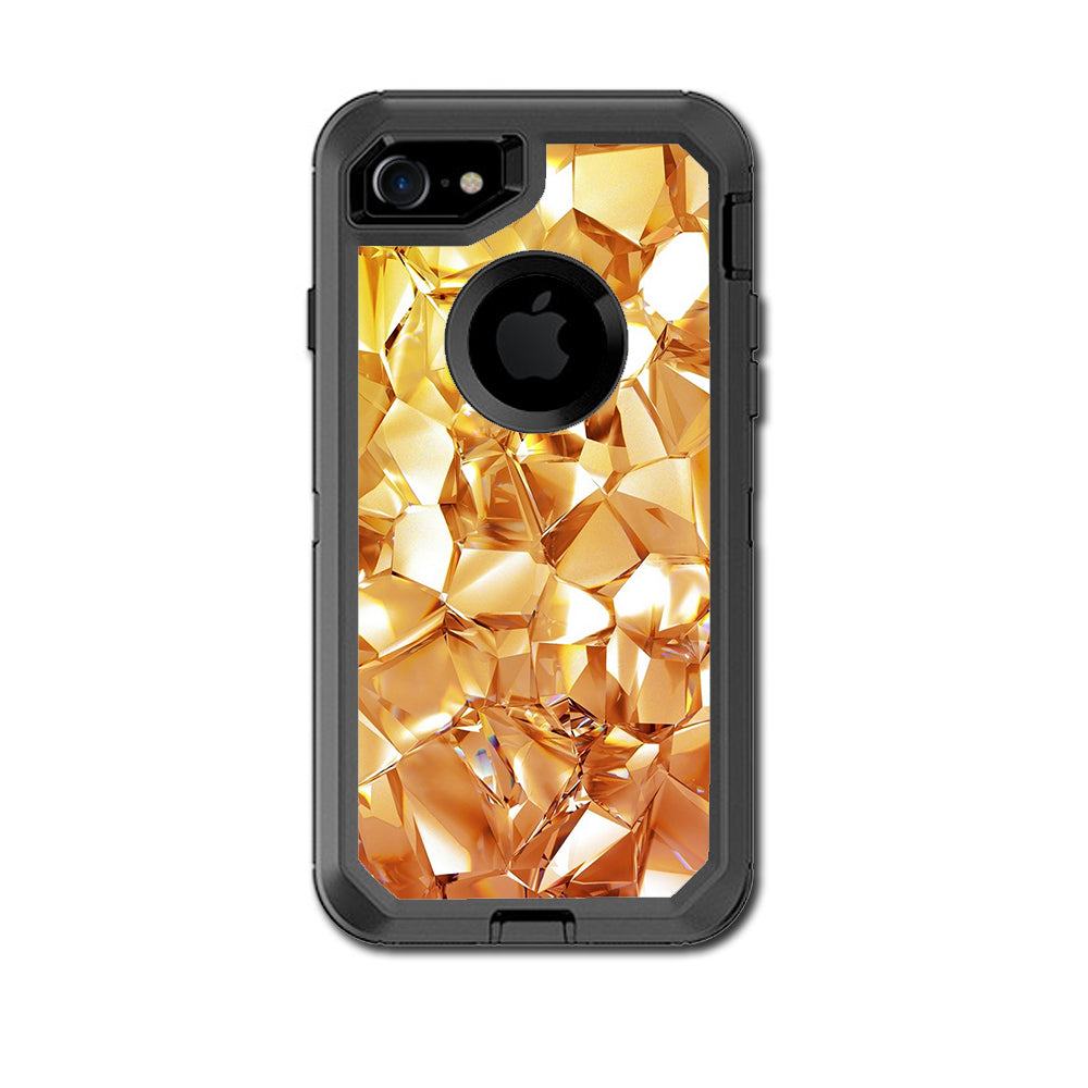  Geometric Gold Otterbox Defender iPhone 7 or iPhone 8 Skin
