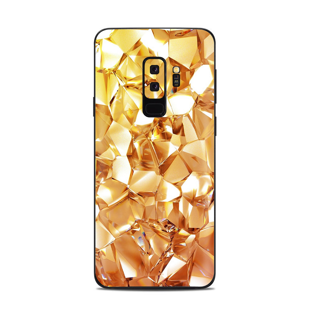  Geometric Gold Samsung Galaxy S9 Plus Skin