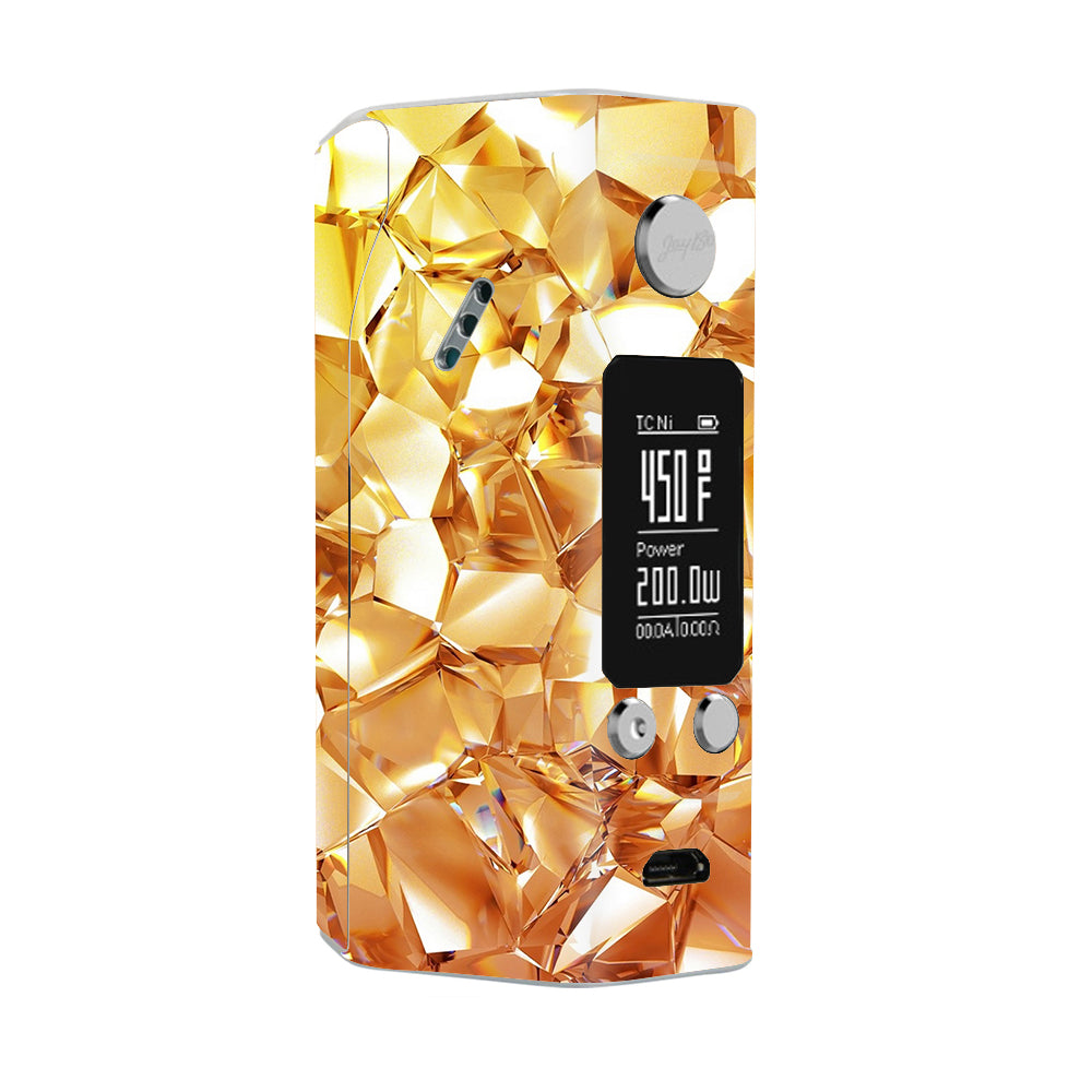  Geometric Gold Wismec Reuleaux RX200S Skin