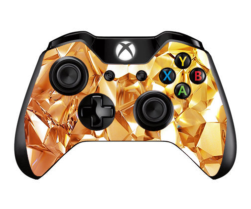  Geometric Gold Microsoft Xbox One Controller Skin