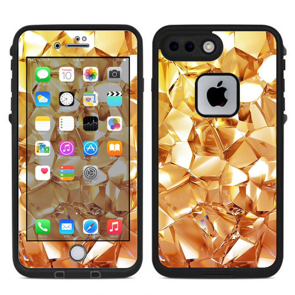  Geometric Gold Lifeproof Fre iPhone 7 Plus or iPhone 8 Plus Skin