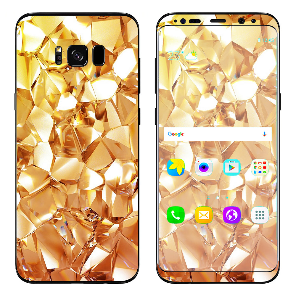  Geometric Gold Samsung Galaxy S8 Skin