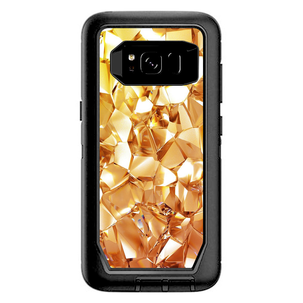  Geometric Gold Otterbox Defender Samsung Galaxy S8 Skin