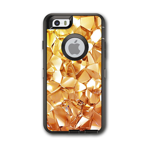  Geometric Gold Otterbox Defender iPhone 6 Skin