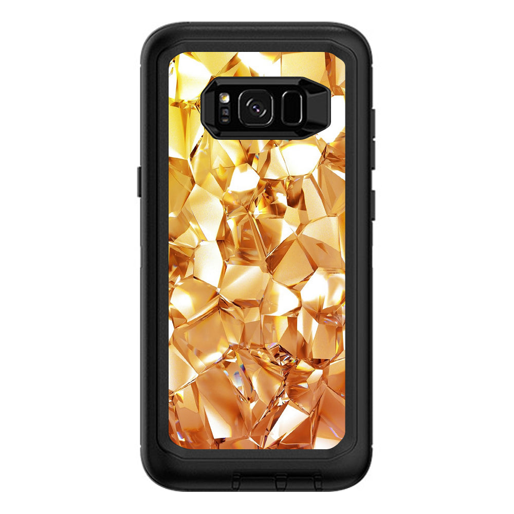  Geometric Gold Otterbox Defender Samsung Galaxy S8 Plus Skin