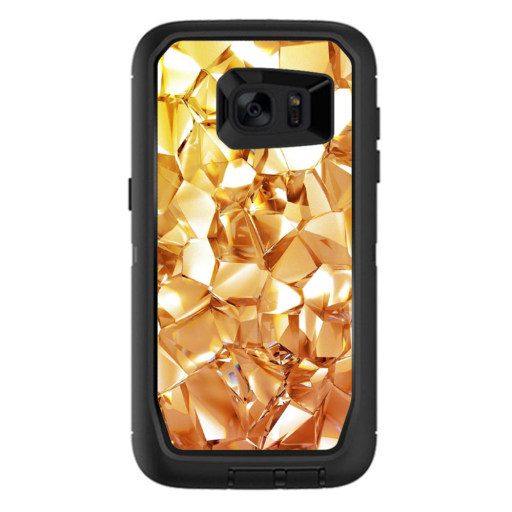  Geometric Gold Otterbox Defender Samsung Galaxy S7 Edge Skin