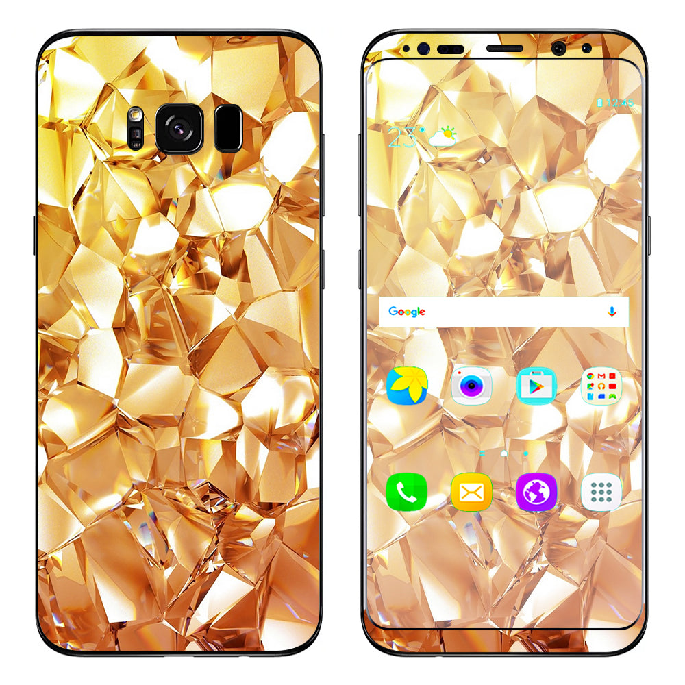  Geometric Gold Samsung Galaxy S8 Plus Skin