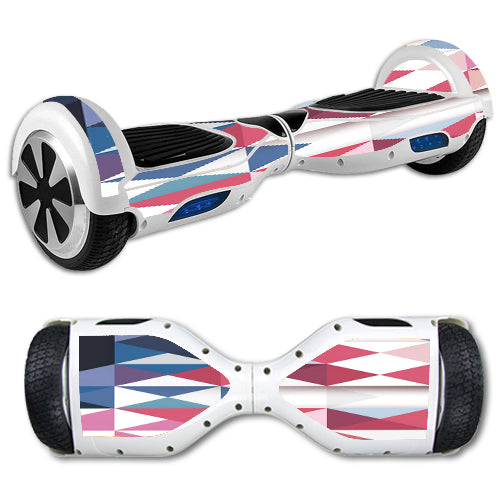  Geometric Red Hoverboards  Skin