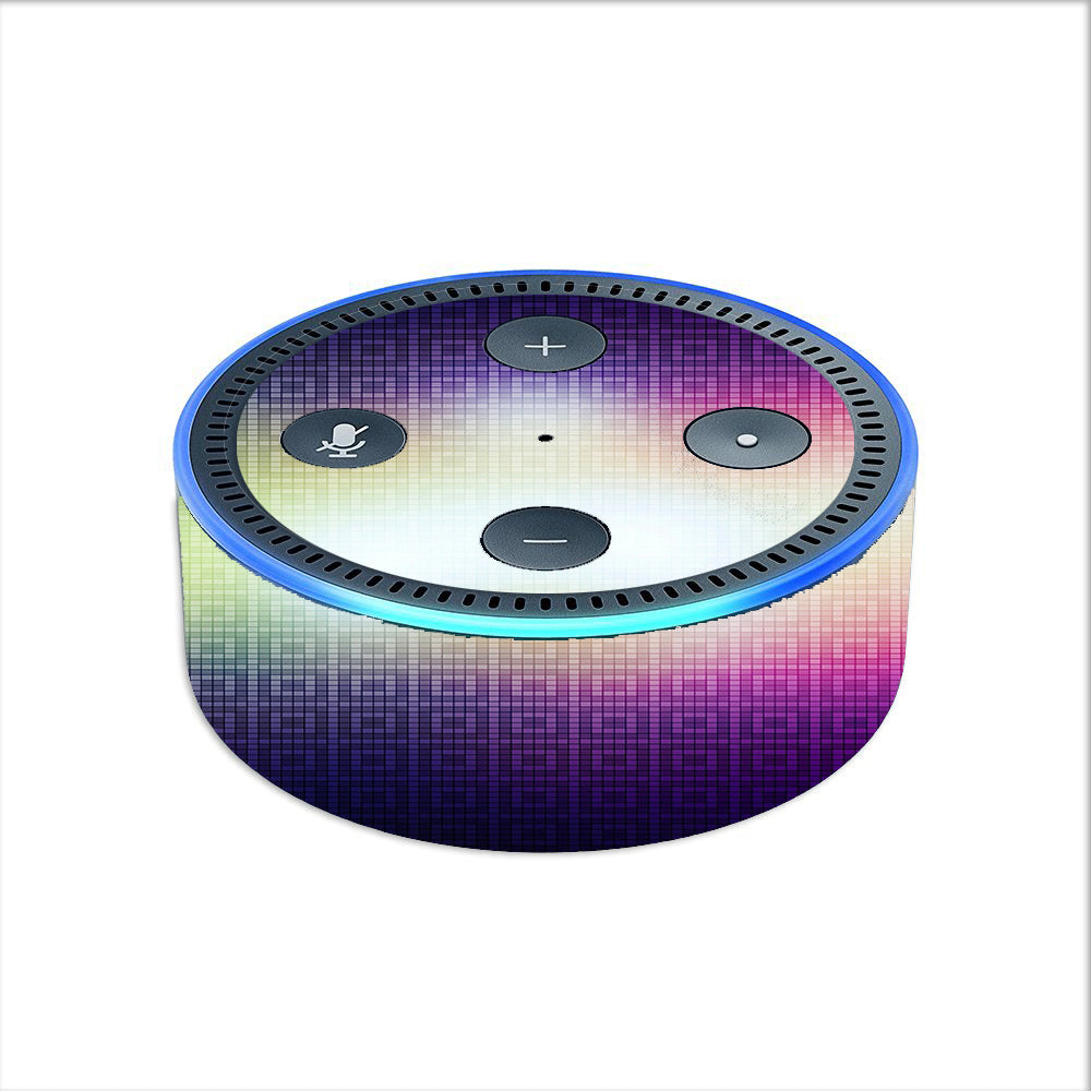  Glowing Mosaic Amazon Echo Dot 2nd Gen Skin