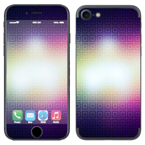  Glowing Mosaic Apple iPhone 7 or iPhone 8 Skin