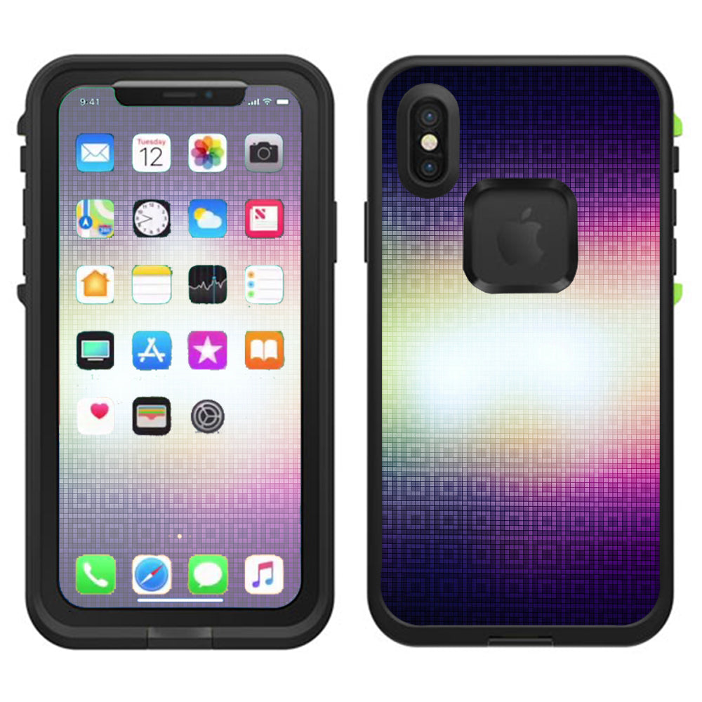  Glowing Mosaic Lifeproof Fre Case iPhone X Skin