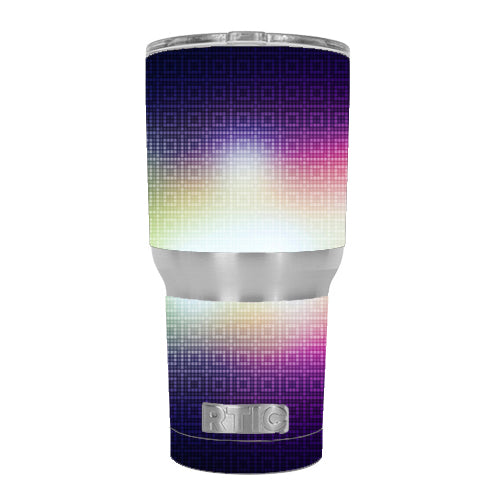  Glowing Mosaic RTIC 30oz Tumbler Skin