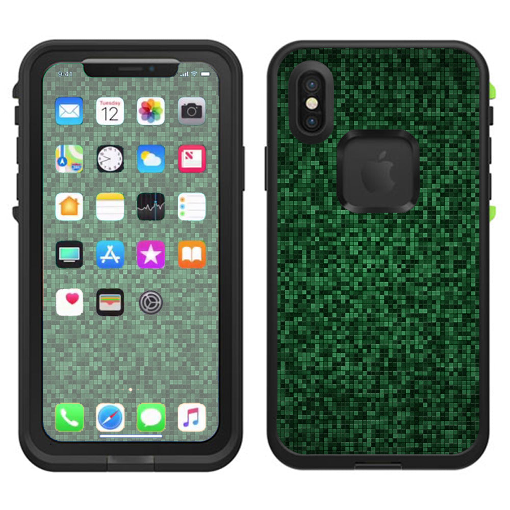 Mine Pixels Lifeproof Fre Case iPhone X Skin
