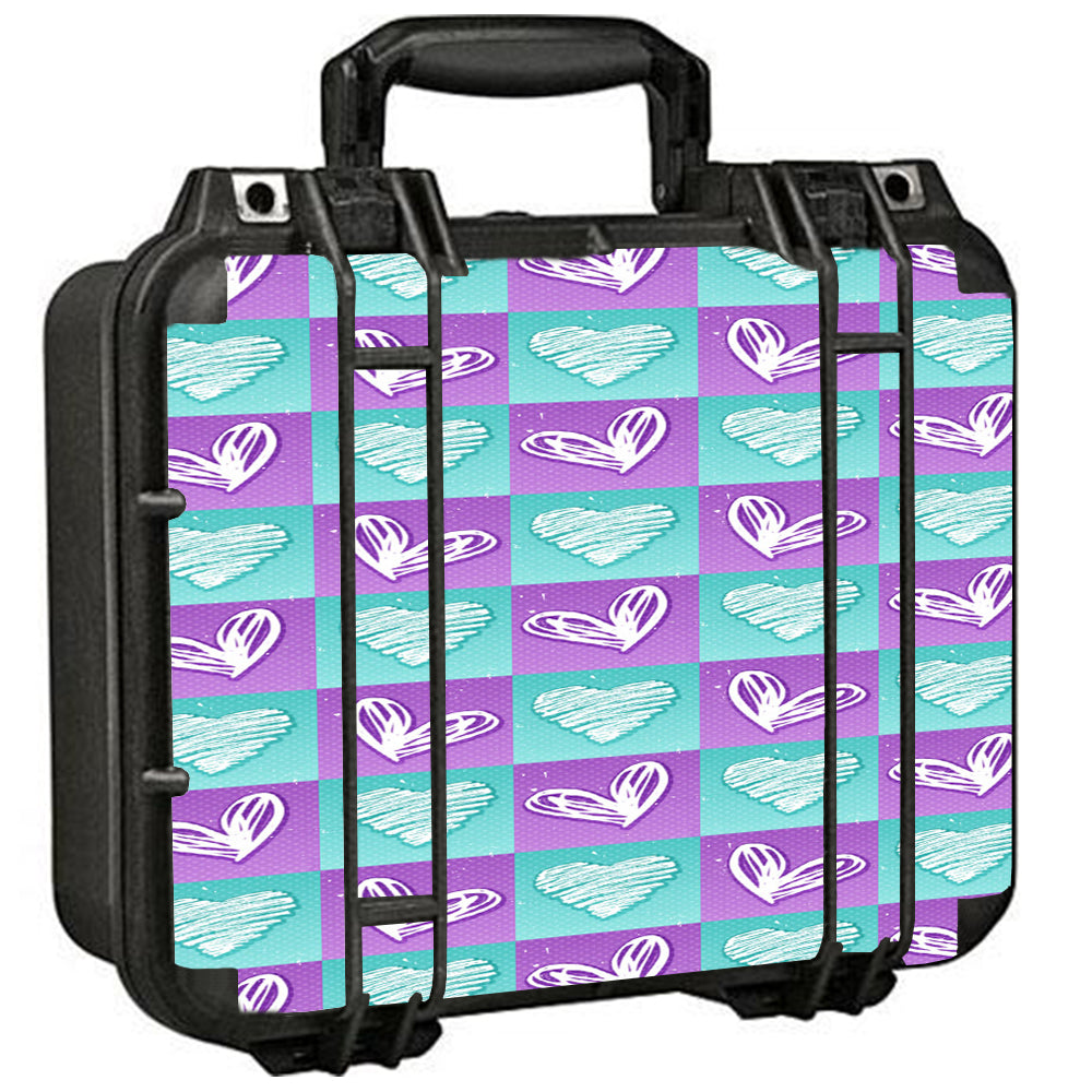  Heart Doodles Pelican Case 1400 Skin