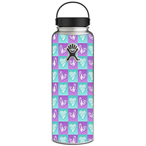  Heart Doodles Hydroflask 40oz Wide Mouth Skin