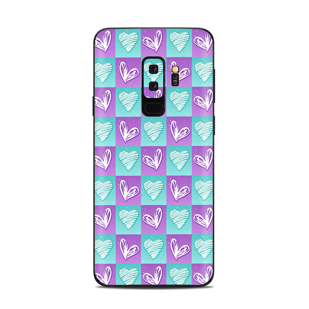  Heart Doodles Samsung Galaxy S9 Plus Skin