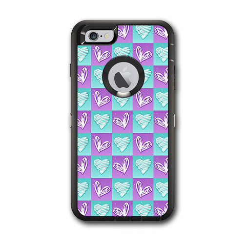  Heart Doodles Otterbox Defender iPhone 6 PLUS Skin