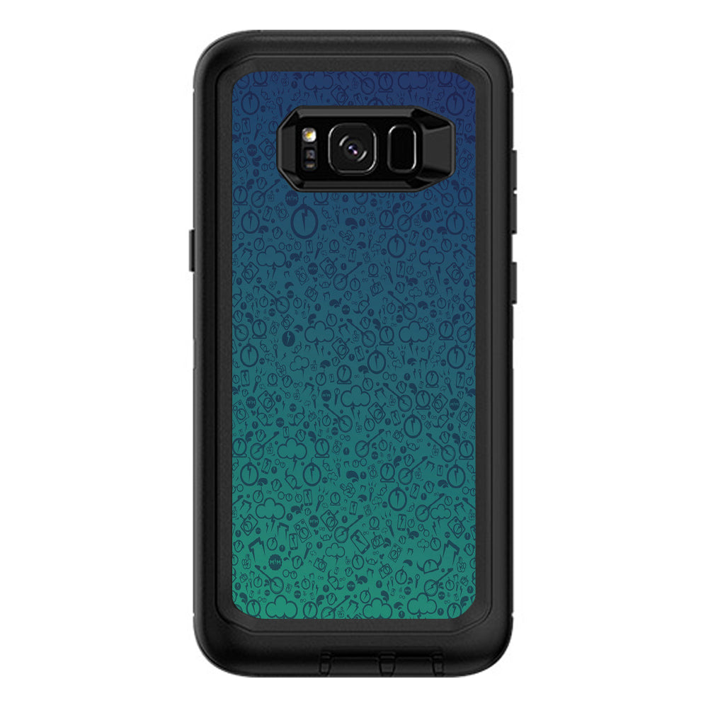  Lightning Bolts Otterbox Defender Samsung Galaxy S8 Plus Skin