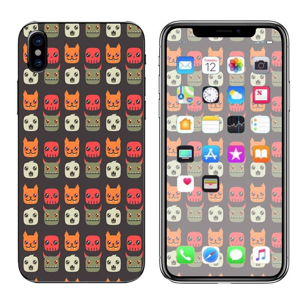  Little Monsters Apple iPhone X Skin