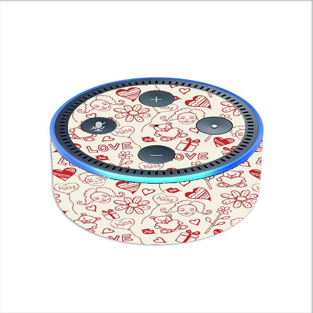  Love Hearts Amazon Echo Dot 2nd Gen Skin