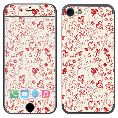  Love Hearts Apple iPhone 7 or iPhone 8 Skin