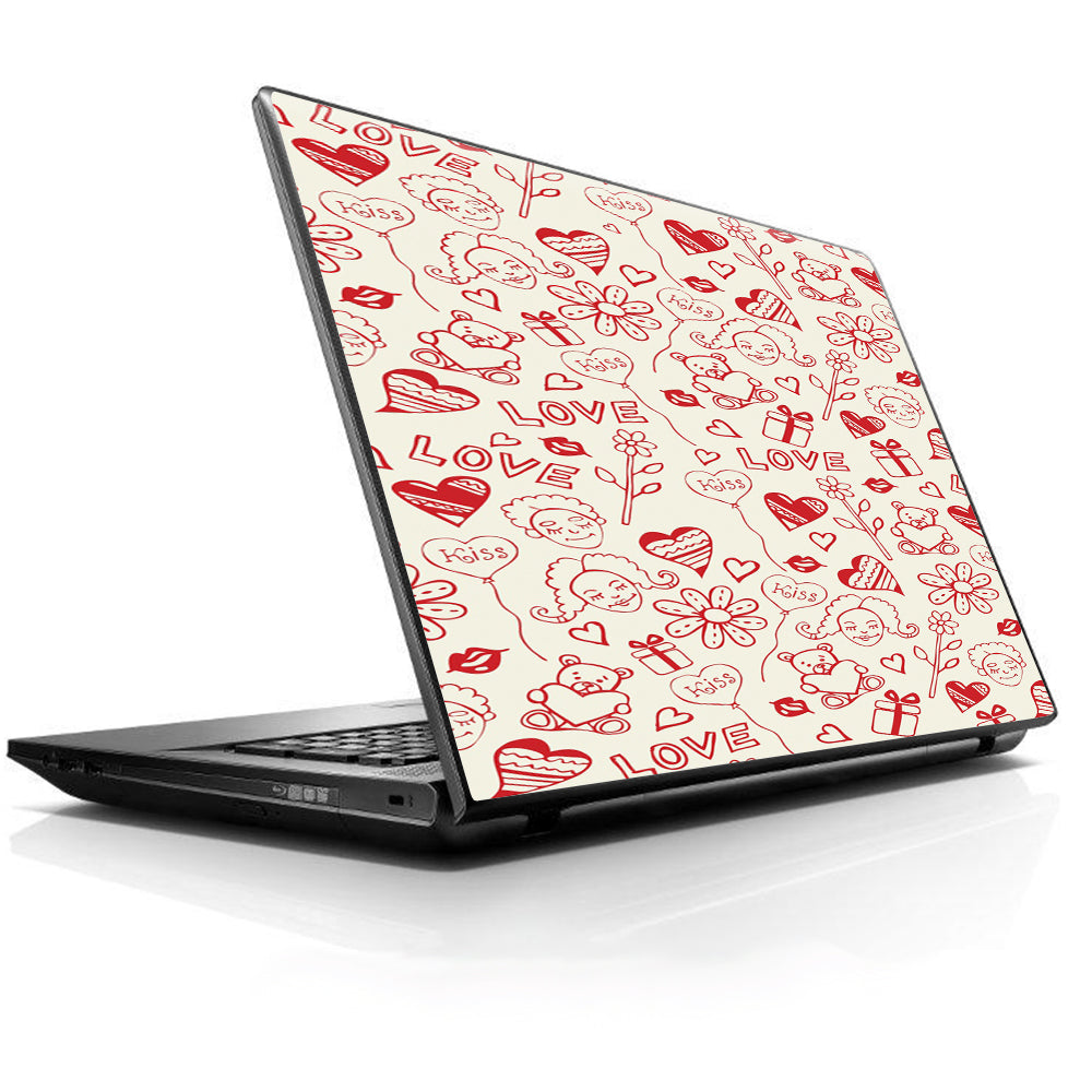  Love Hearts Universal 13 to 16 inch wide laptop Skin