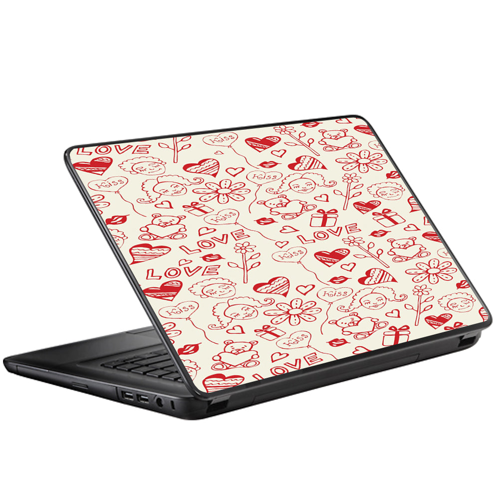  Love Hearts Universal 13 to 16 inch wide laptop Skin