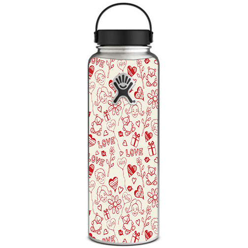  Love Hearts Hydroflask 40oz Wide Mouth Skin