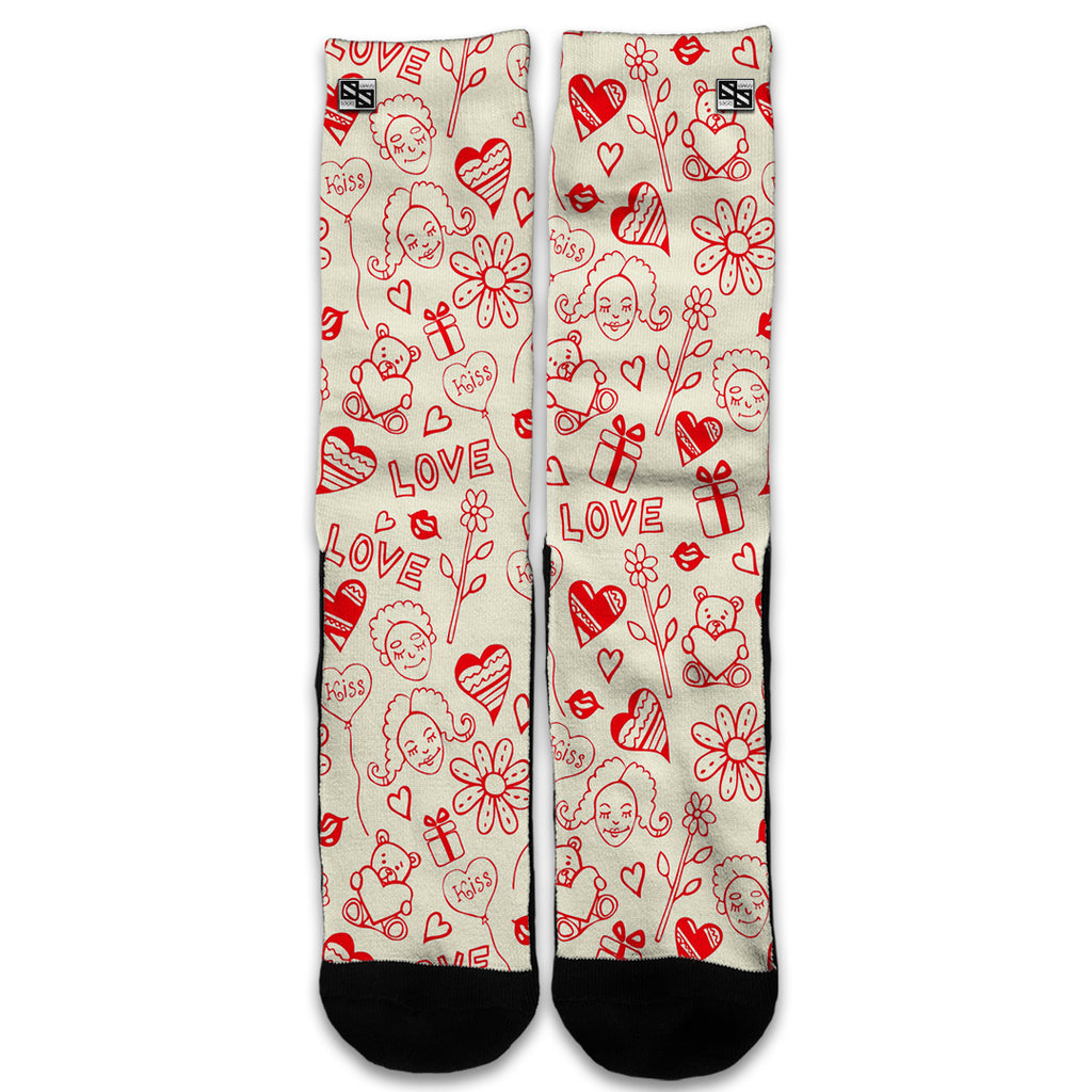  Love Hearts Universal Socks