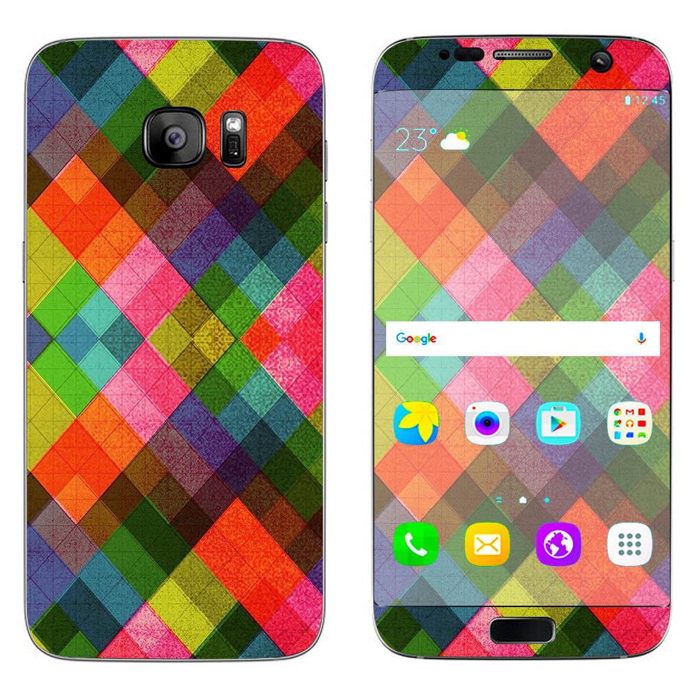  Color Hearts Samsung Galaxy S7 Edge Skin