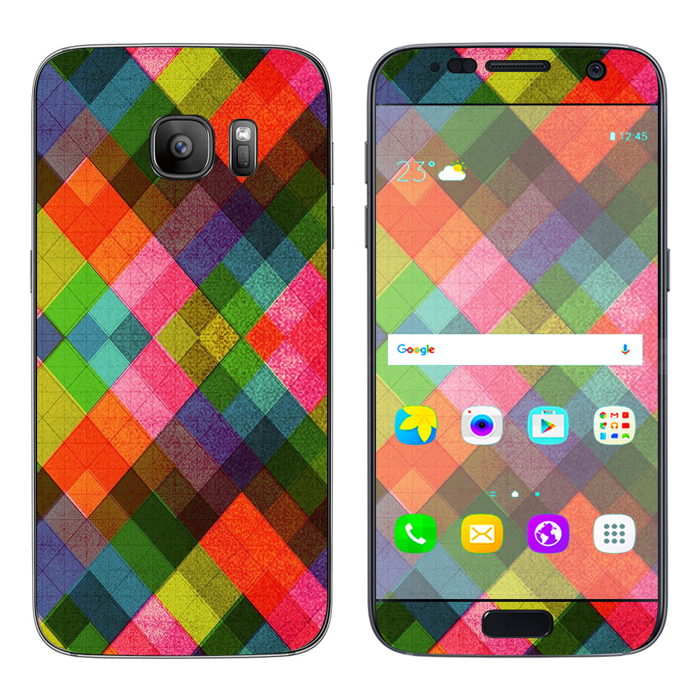  Color Hearts Samsung Galaxy S7 Skin