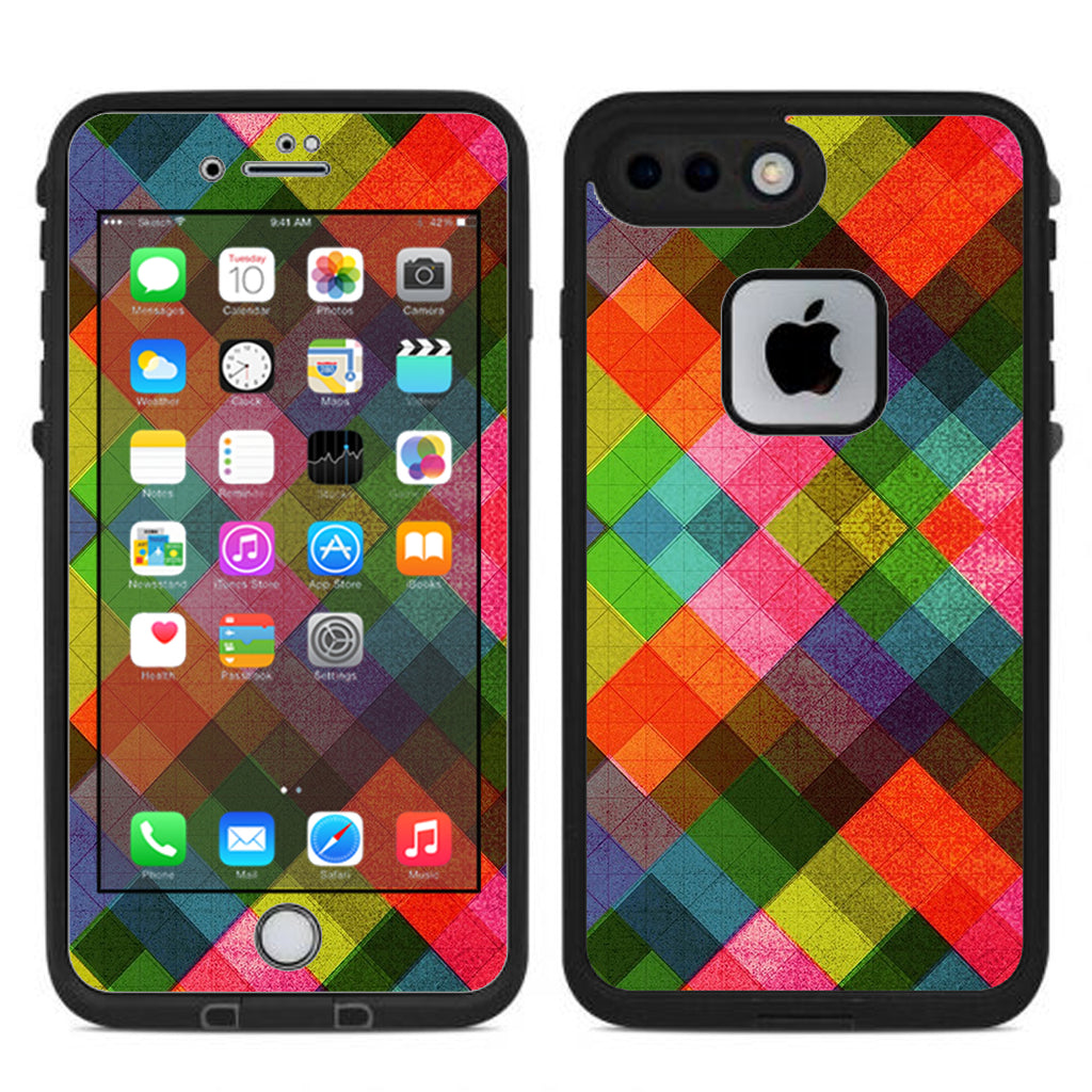  Color Hearts Lifeproof Fre iPhone 7 Plus or iPhone 8 Plus Skin
