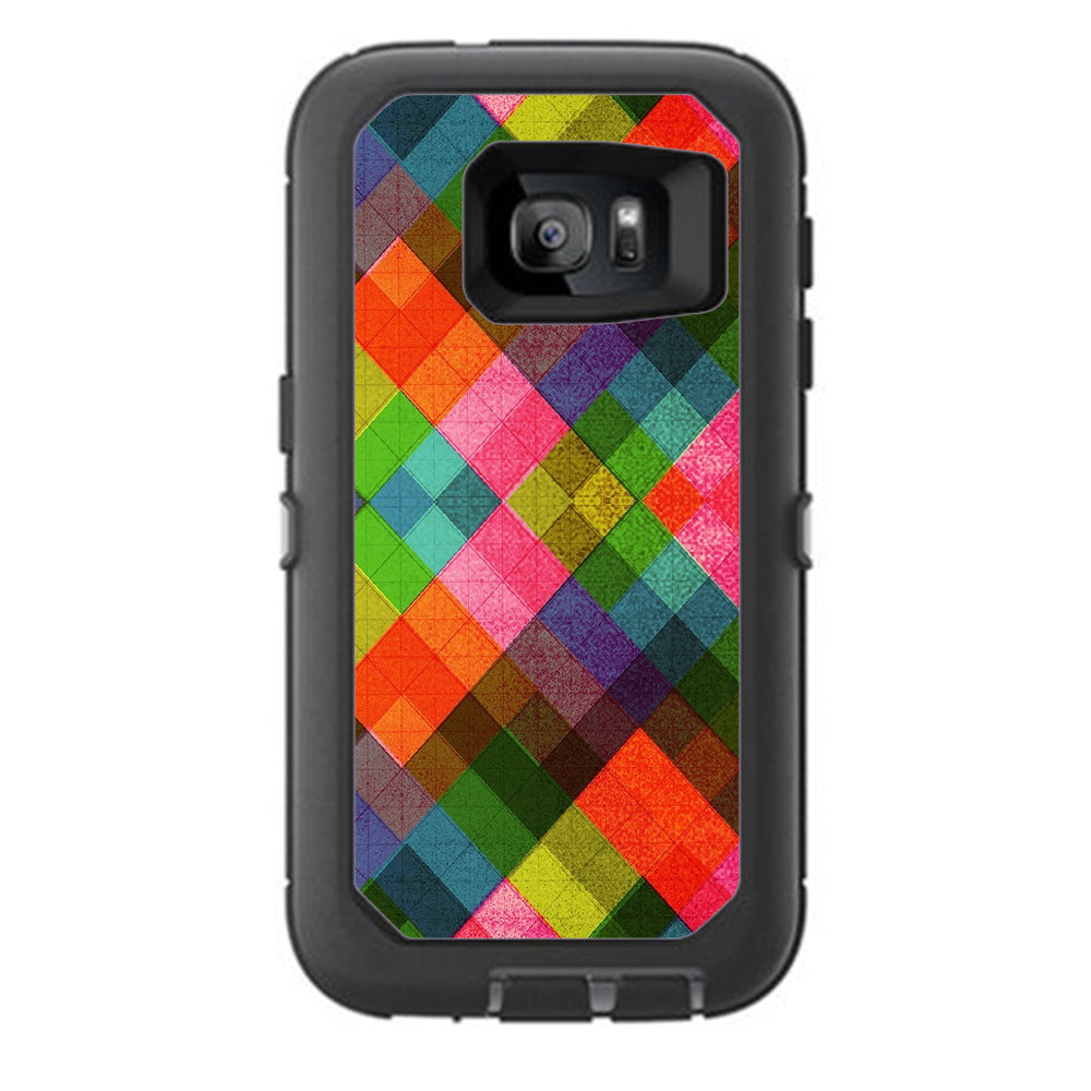  Color Hearts Otterbox Defender Samsung Galaxy S7 Skin