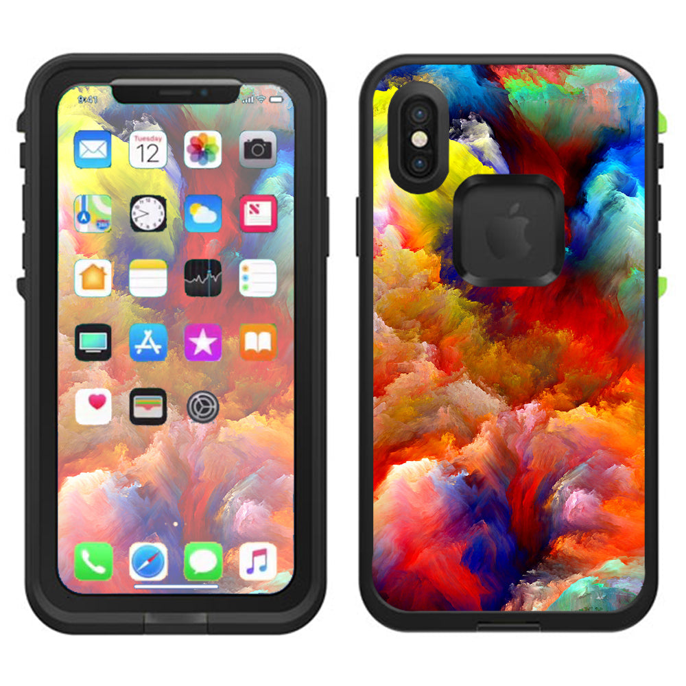  Oil Paint Lifeproof Fre Case iPhone X Skin