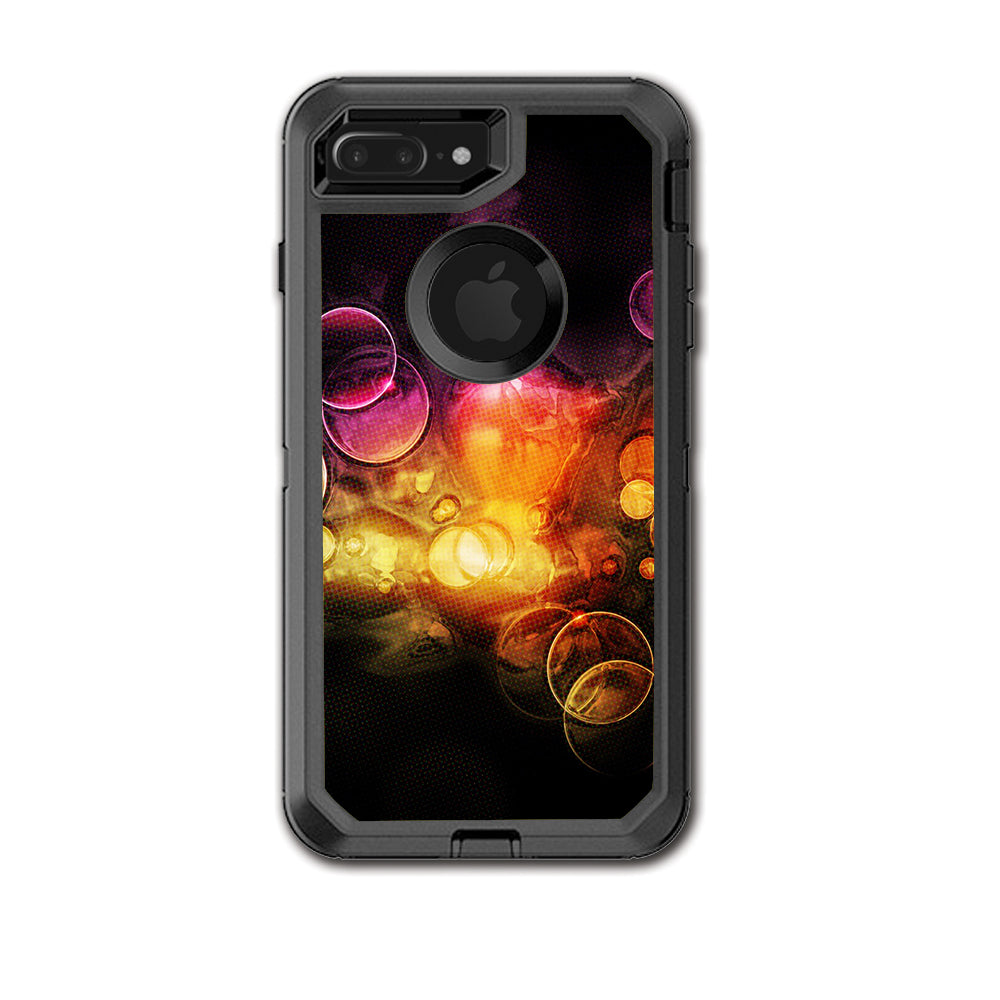  Orange Bubbles Otterbox Defender iPhone 7+ Plus or iPhone 8+ Plus Skin