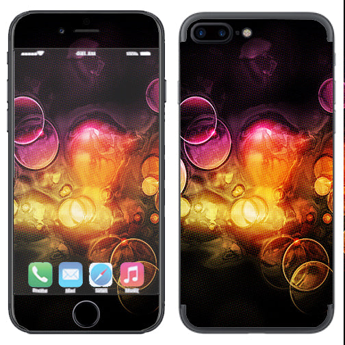  Orange Bubbles Apple  iPhone 7+ Plus / iPhone 8+ Plus Skin