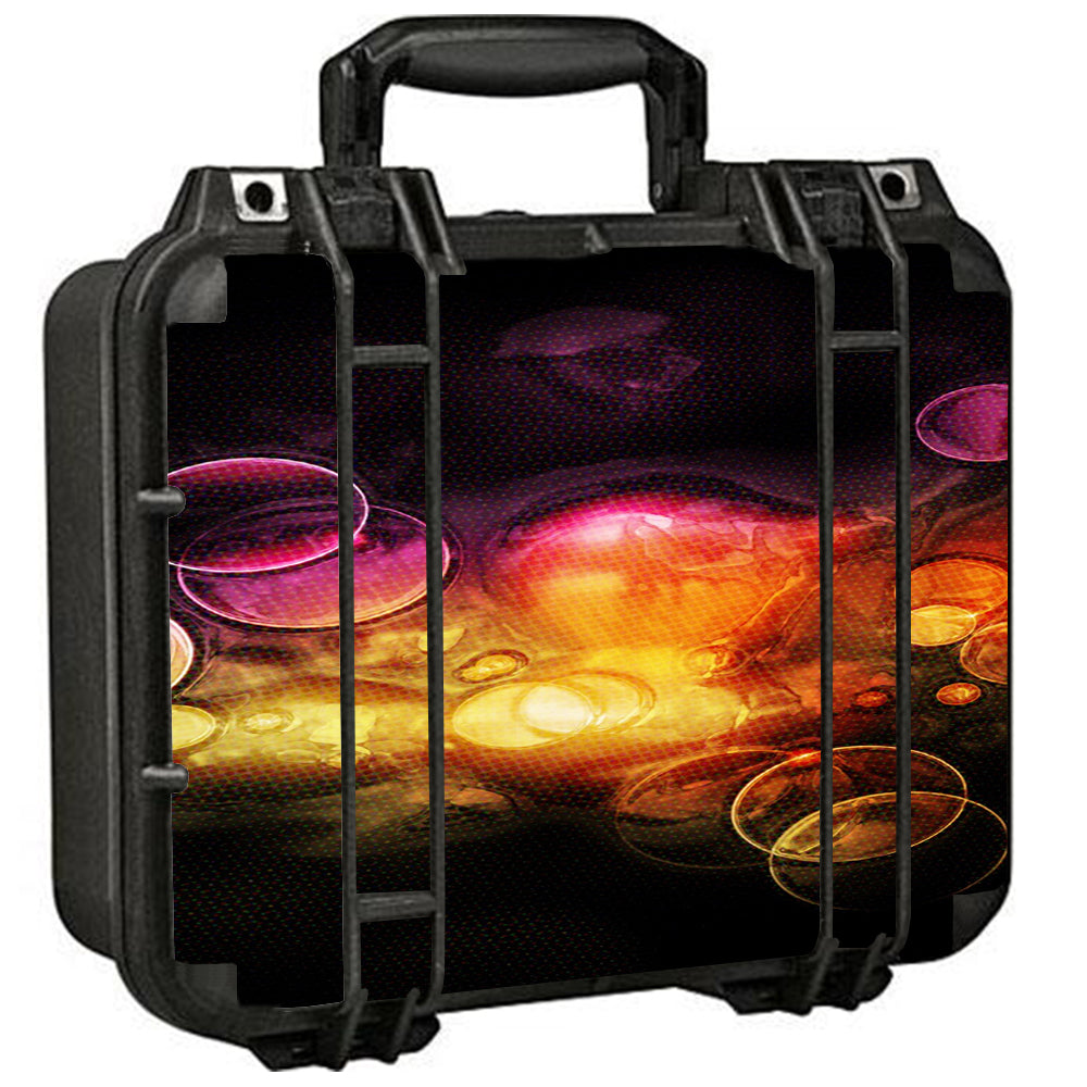  Orange Bubbles Pelican Case 1400 Skin