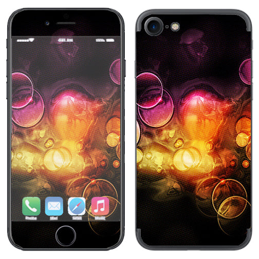  Orange Bubbles Apple iPhone 7 or iPhone 8 Skin