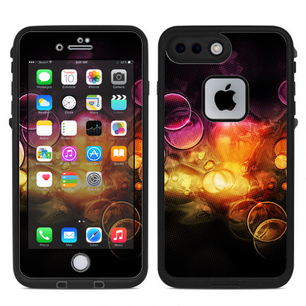  Orange Bubbles Lifeproof Fre iPhone 7 Plus or iPhone 8 Plus Skin