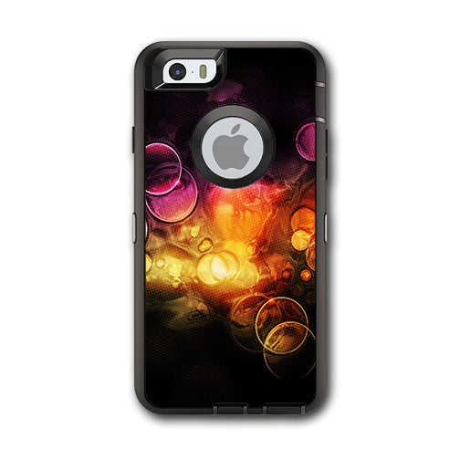  Orange Bubbles Otterbox Defender iPhone 6 Skin
