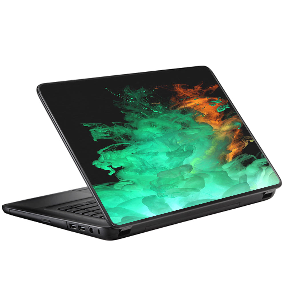  Orange Green Smoke Universal 13 to 16 inch wide laptop Skin