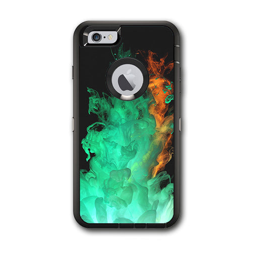  Orange Green Smoke Otterbox Defender iPhone 6 PLUS Skin