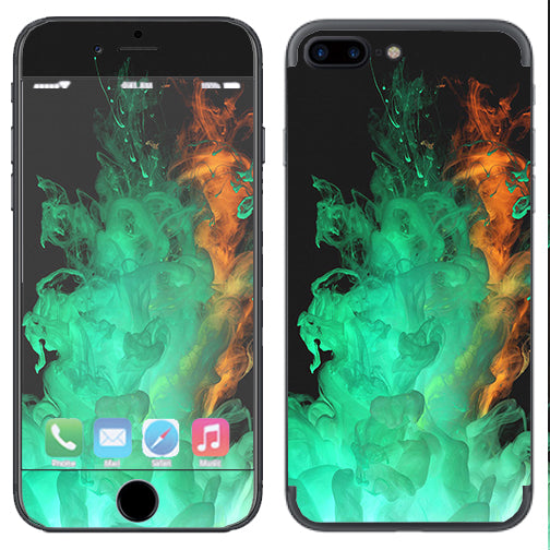  Orange Green Smoke Apple  iPhone 7+ Plus / iPhone 8+ Plus Skin