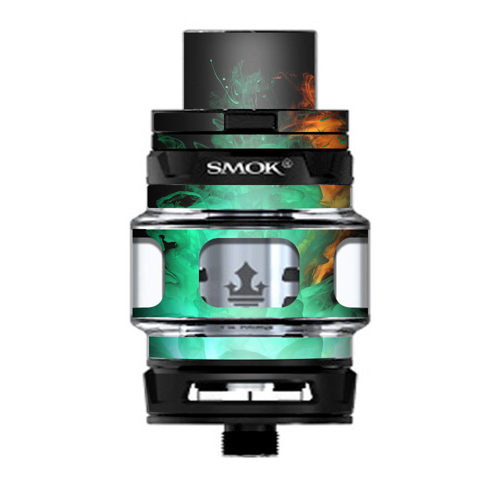  Orange Green Smoke Prince TFV12 Tank Smok Skin